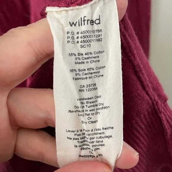 Wilfred Casual Long Sleeve Lightweight Open Front Knit Cardigan Sweater XS - Picture 6 of 8